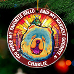 Custom Name Memorial Dog Gifts - Personalized Ornament
