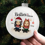Custom Name Christmas Bestie Gifts for Friends - Personalized Ornament
