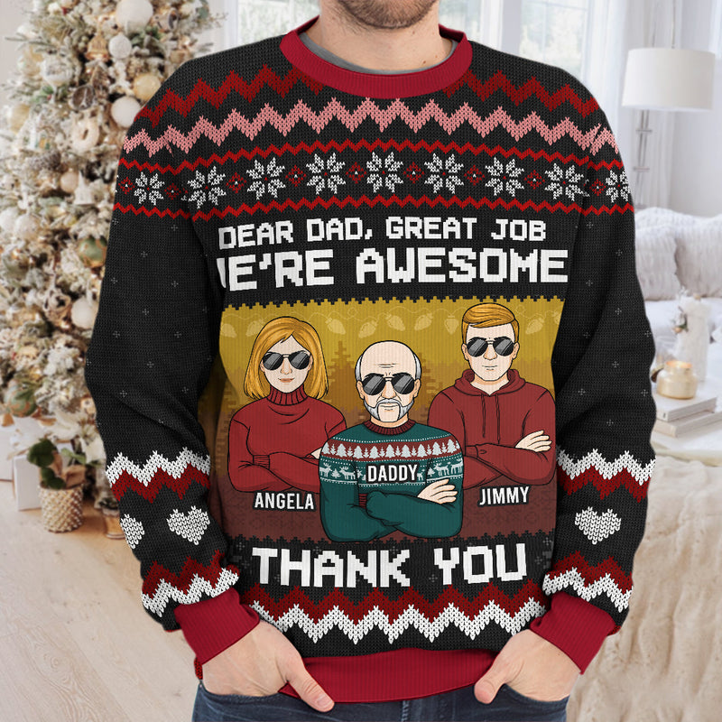 Custom Name Christmas Gifts for Dad - Personalized Sweatshirt