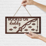 Custom Name Fishing Gifts for Dad - Personalized Wood Sign